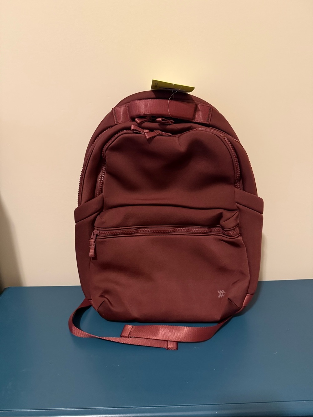 Burgundy Compact Backpack